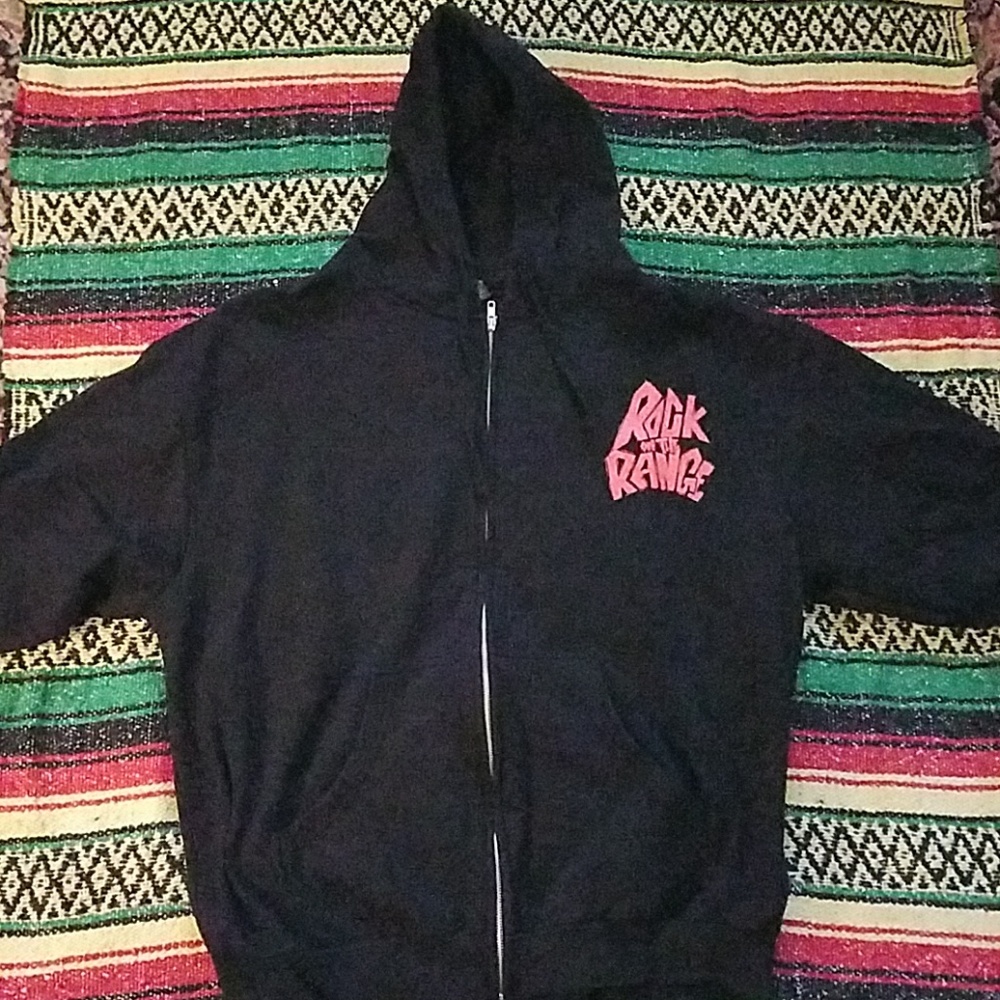Rock on the Range extra large zip-up hoodie